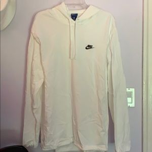 White nike knit hoodie size XL
